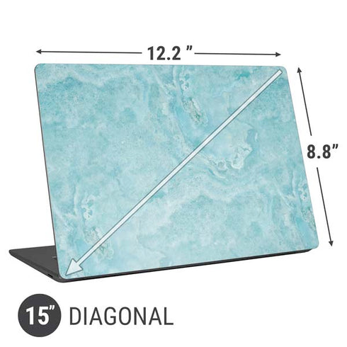 Crystal Turquoise Universal Laptop 15in (12.2 x 8.8in) Skin